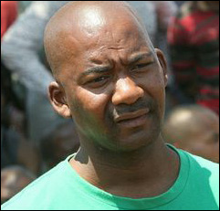 Mametlwe Sebei, spokesperson for the Workers and Socialist Party (WASP) of South Africa, photo WASP