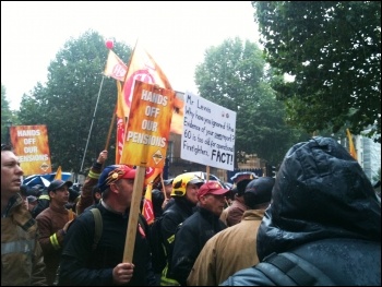 FBU demo, London 16.10.13