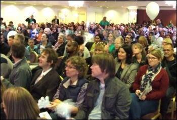 Rally in Bristol,  NUT/NASUWT strike 17.10.13, photo Matt Carey