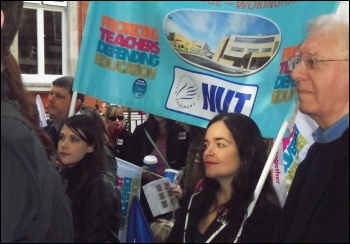 Marching in London, photo by A. Hill