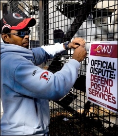 CWU strike 2009, photo Paul Mattsson