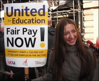 HE strikers' rally in Newcastle, 31.10.13 , photo E Brunskill