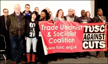 Hackney Trade Unionist and Socialist Coalition candidates, photo Hackney TUSC