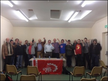 PSoL councillor Paulo Eduardo Gomes at the Swansea Socialist Party meeting on 21 November 2013