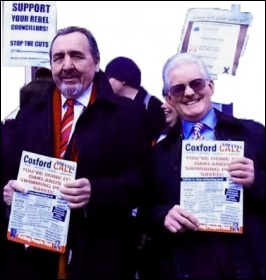 Southampton Councillors Against Cuts, Keith Morrell and Don Thomas, photo Southampton TUSC