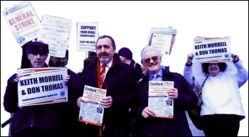 Southampton Councillors Against Cuts, Keith Morrell and Don Thomas, photo Southampton TUSC