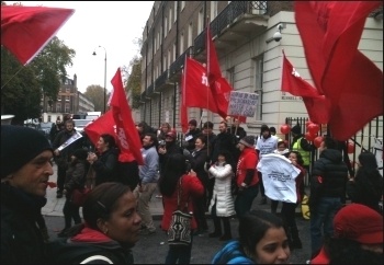 IWGB strike at University of London , 27 and 28 November 2013, photo by Ian Pattison