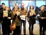 Univeristy of East London workers striking over pay on 31 December 2013, photo Pete Mason