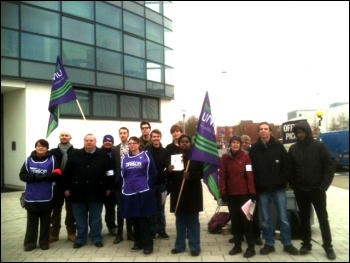 On strike at Brunel University on 3 December