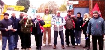 On strike at Southampton University, 3 December 2013