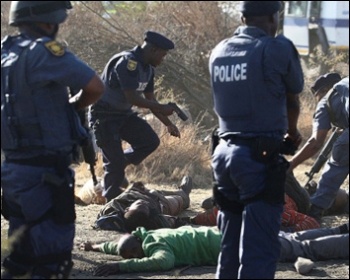 Marikana massacre, August 2012