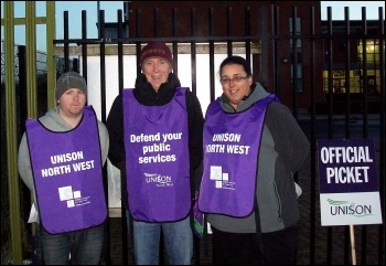 Strike at Knowsley Community College, 17.12.13