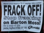 Demonstration against fracking on Barton Moss in Salford, 12.1.14, photo M Kilsby