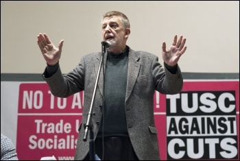 Dave Nellist; TUSC conference 1.2.14, photo Paul Mattsson