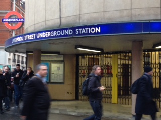 Closed station at Liverpool Street, photo by Judy Beishon