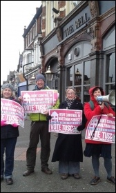 TUSC campaigners in east London demand rent controls, photo Waltham Forest TUSC