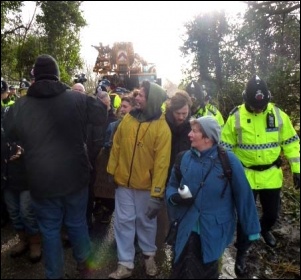 At Barton Moss, February 2014, photo Dylan Murphy