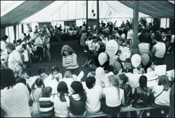 An NUM holiday camp in Blackpool for miners' children, photo John Smith