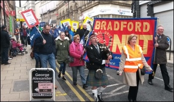 NUT demo, Bradford, 26.3.14, photo by Iain Dalton NUT demo, Bradford, 26.3.14, photo by Iain Dalton
