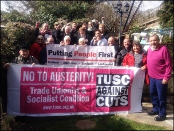 Southampton TUSC campaigners get together for canvassing on 22 March, including councillors 