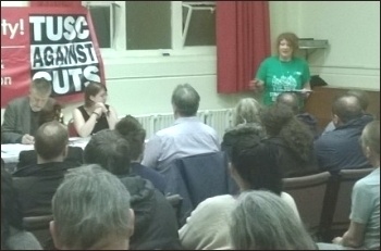 Jane Nellist speaking,  Coventry Vote Socialist 2014 meeting, 26.3.14