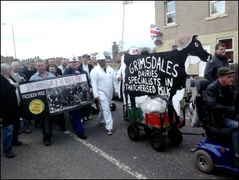 Goldthorpe miners anniversary march, April 2014, photo by A Tice