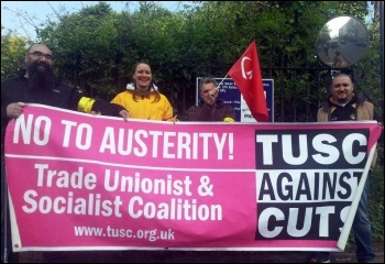 Pickets at Acton on Wednesday 30th April, photo by Paula Mitchell Pickets at Acton on Wednesday 30th April, photo by Paula Mitchell