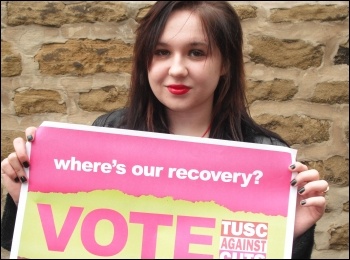 Corrina Smith, Gateshead TUSC candidate, photo by Elaine Brunskill Corrina Smith, Gateshead TUSC candidate, photo by Elaine Brunskill