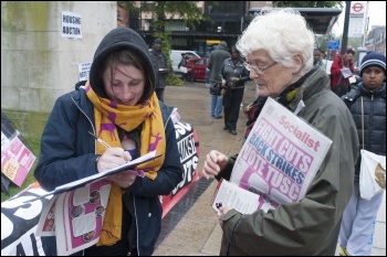 Selling the Socialist when campaigning for TUSC in Hackney, photo Paul Mattsson Selling the Socialist when campaigning for TUSC in Hackney, photo Paul Mattsson