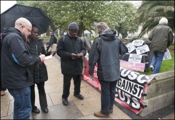 Outside Hackney town hall, 8.5.14, photo Paul Mattsson Outside Hackney town hall, 8.5.14, photo Paul Mattsson