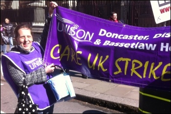 Care UK strikes take their campaign to Parliament, May 2014