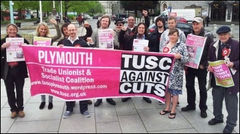 Plymouth TUSC candidates and supporters during the May 2014 local elections campaign