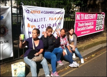 3Cosas strike, London, 10.6.14, photo by Paula Mitchell 3Cosas strike, London, 10.6.14, photo by Paula Mitchell
