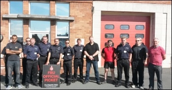 Gipton fire station, Leeds, 12.6.14, photo by Iain Dalton