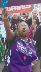 Strike back for a living wage!, photo Paul Mattsson