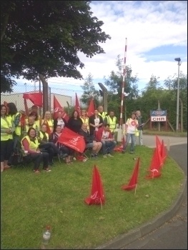 Argos strike, Wakefield depot, 4.7.14 , photo by Ben Mayor Argos strike, Wakefield depot, 4.7.14 , photo by Ben Mayor