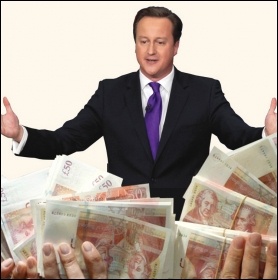 David Cameron accepts super-rich flash cash at Tory bash