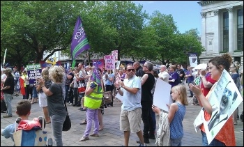 Anti-cuts protest in Portsmouth, photo Nick Doyle