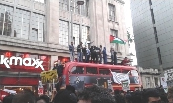 A bus is 'occupied', photo by Sarah Wrack A bus is 'occupied', photo by Sarah Wrack