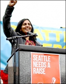 Kshama Sawant, photo by Josh Kelety