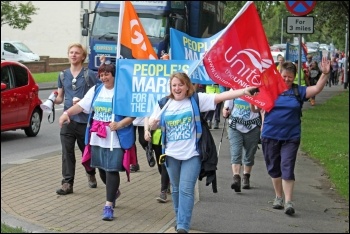 People's March for NHS, photo Simon Elliott 