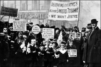 Clydeside 1915 - a massive strike against rent rises was organised by women