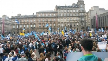 Scotland Referendum rally, photo SP Scotland