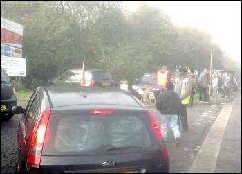 Sheffield Green Company recycling workers on strike, October 2014