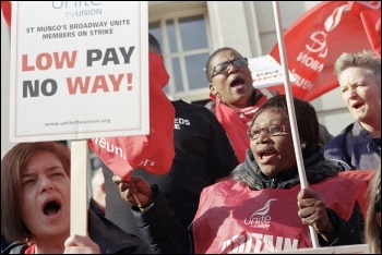 The St Mungo's strike victory shows we can beat low pay, photo Paul Mattsson