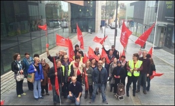 Greenwich library workers, October 2014