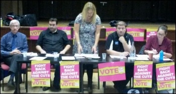 Speakers at the Scottish TUSC conference, November 2014, photo SPS