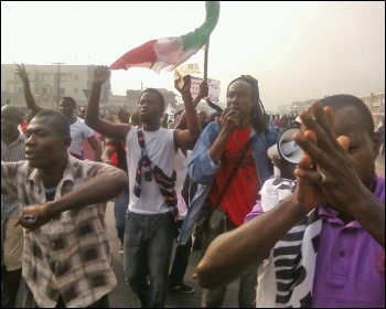 A general strike against fuel price hikes in Nigeria A general strike against fuel price hikes in Nigeria