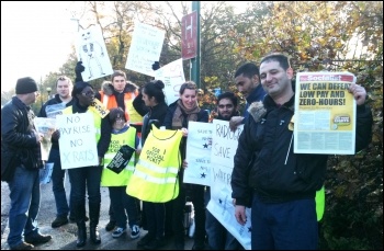Whipps Cross hospital picket line, 24.11.14, photo by Ian Pattison Whipps Cross hospital picket line, 24.11.14, photo by Ian Pattison