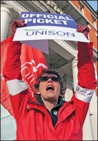 Striking unions include Unison, Unite, GMB and the Royal College of Midwives, photo Paul Mattsson